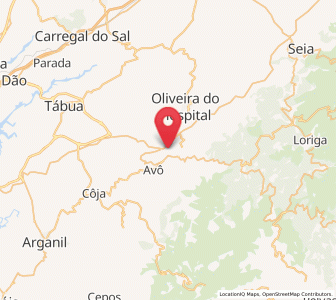 Map of Santa Ovaia, Coimbra