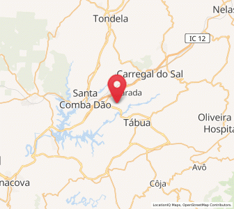 Map of São João de Areias, Viseu