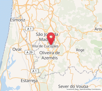 Map of São Roque, Aveiro