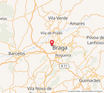 Map of Semelhe, Braga