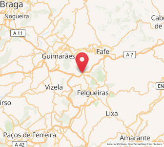 Map of Serzedo, Braga