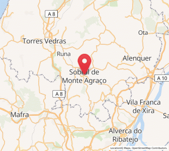 Map of Sobral de Monte Agraço, Lisbon
