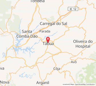 Map of Tábua, Coimbra