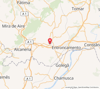Map of Torres Novas, Santarém