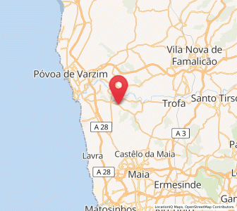 Map of Vairão, Porto