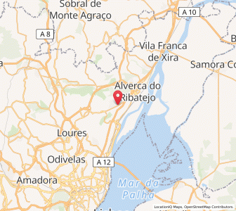 Map of Vialonga, Lisbon