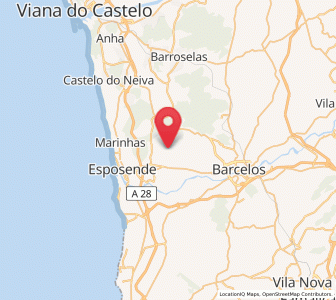 Map of Vila Cova, Braga