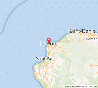 Map of Le Port, Réunion