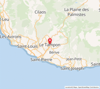 Map of Le Tampon, Réunion
