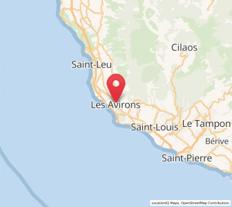 Carte : Les Avirons, Réunion