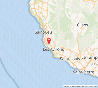 Map of Piton Saint-Leu, Réunion