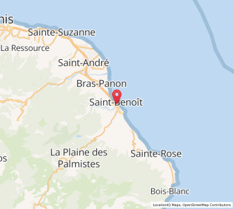 Map of Saint-Benoît, Réunion