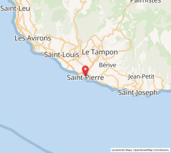 Map of Saint-Pierre, Réunion