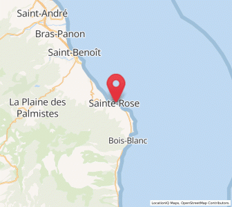 Carte : Sainte-Rose, Réunion