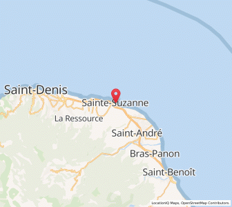 Map of Sainte-Suzanne, Réunion