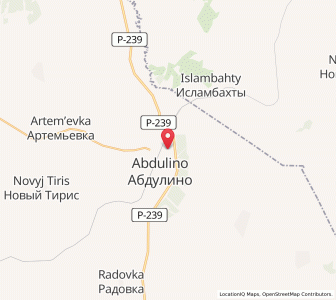 Map of Abdoulino, Orenburg Oblast