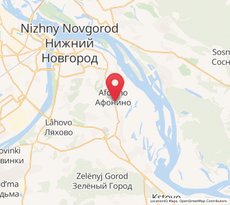 Map of Afonino, Nizhny Novgorod Oblast