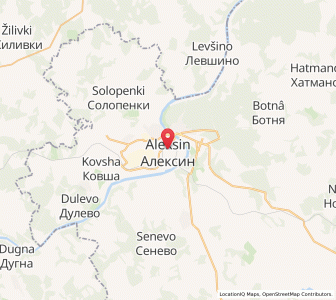 Map of Aleksine, Tula Oblast