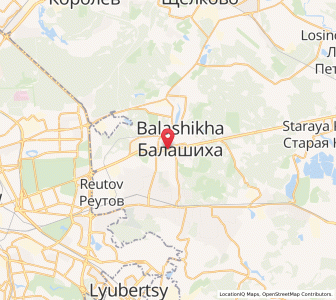 Map of Balachikha, Moscow Oblast