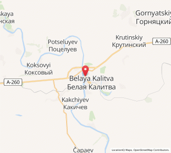 Map of Belaïa Kalitva, Rostov