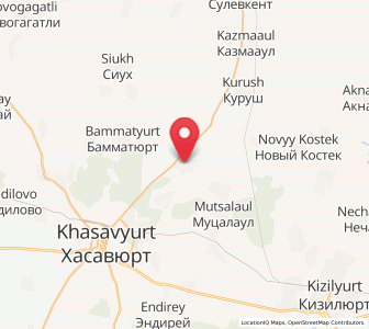 Map of Botayurt, Dagestan