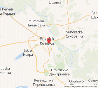 Map of Bouzoulouk, Orenburg Oblast