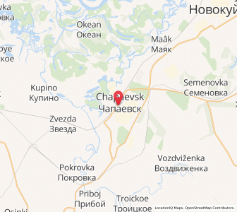 Map of Tchapaïevsk, Samara Oblast