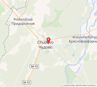 Map of Tchoudovo, Novgorod Oblast