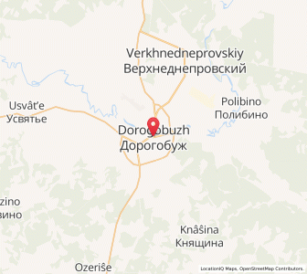 Map of Dorogobouj, Smolensk Oblast