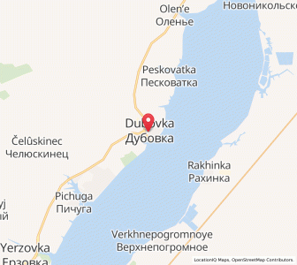 Map of Doubovka, Volgograd Oblast