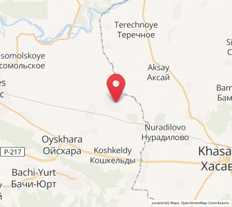 Map of Engel’-Yurt, Chechnya
