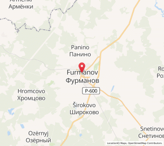 Map of Fourmanov, Ivanovo Oblast
