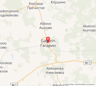 Map of Gagarine, Smolensk Oblast