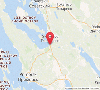 Map of Glebychevo, Leningradskaya Oblast'
