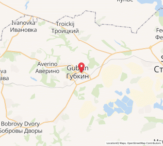 Map of Goubkine, Belgorod Oblast