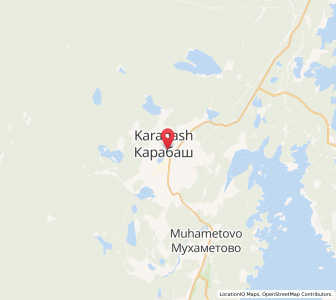 Map of Karabach, Chelyabinsk