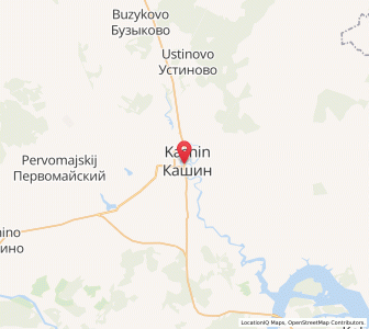 Map of Kachine, Tver Oblast