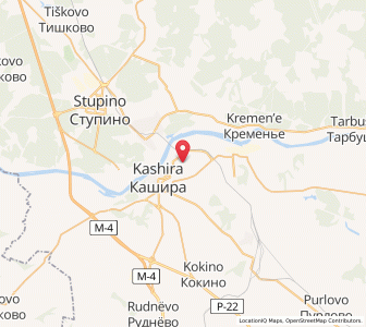 Map of Kachira, Moscow Oblast