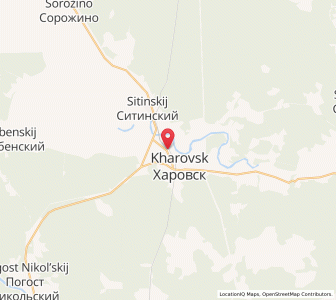 Map of Kharovsk, Vologda Oblast