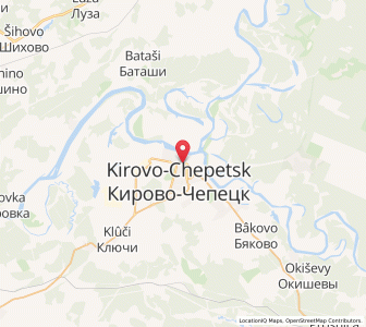 Map of Kirovo-Tchepetsk, Kirov Oblast