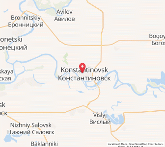 Map of Konstantinovsk, Rostov
