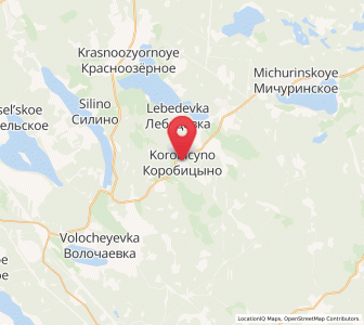 Map of Korobitsyno, Leningradskaya Oblast'
