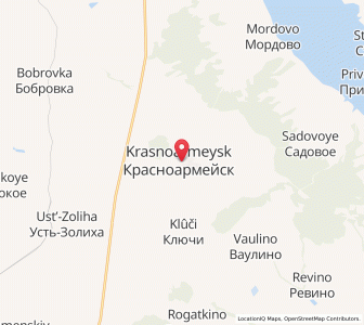 Map of Krasnoarmeïsk, Saratov Oblast