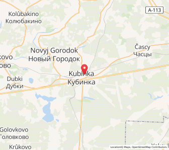 Map of Koubinka, Moscow Oblast