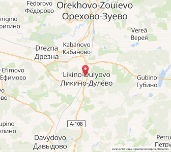 Map of Likino-Douliovo, Moscow Oblast