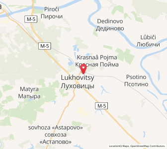 Map of Loukhovitsy, Moscow Oblast