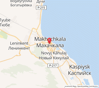 Map of Makhatchkala, Dagestan