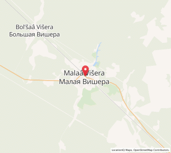 Map of Malaya Vishera, Novgorod Oblast
