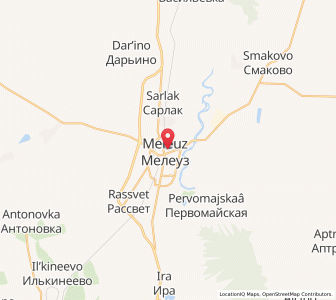 Map of Meleouz, Bashkortostan Republic