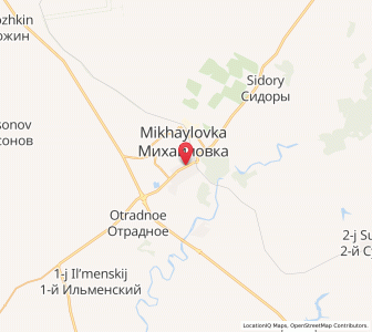 Map of Mikhaïlovka, Volgograd Oblast